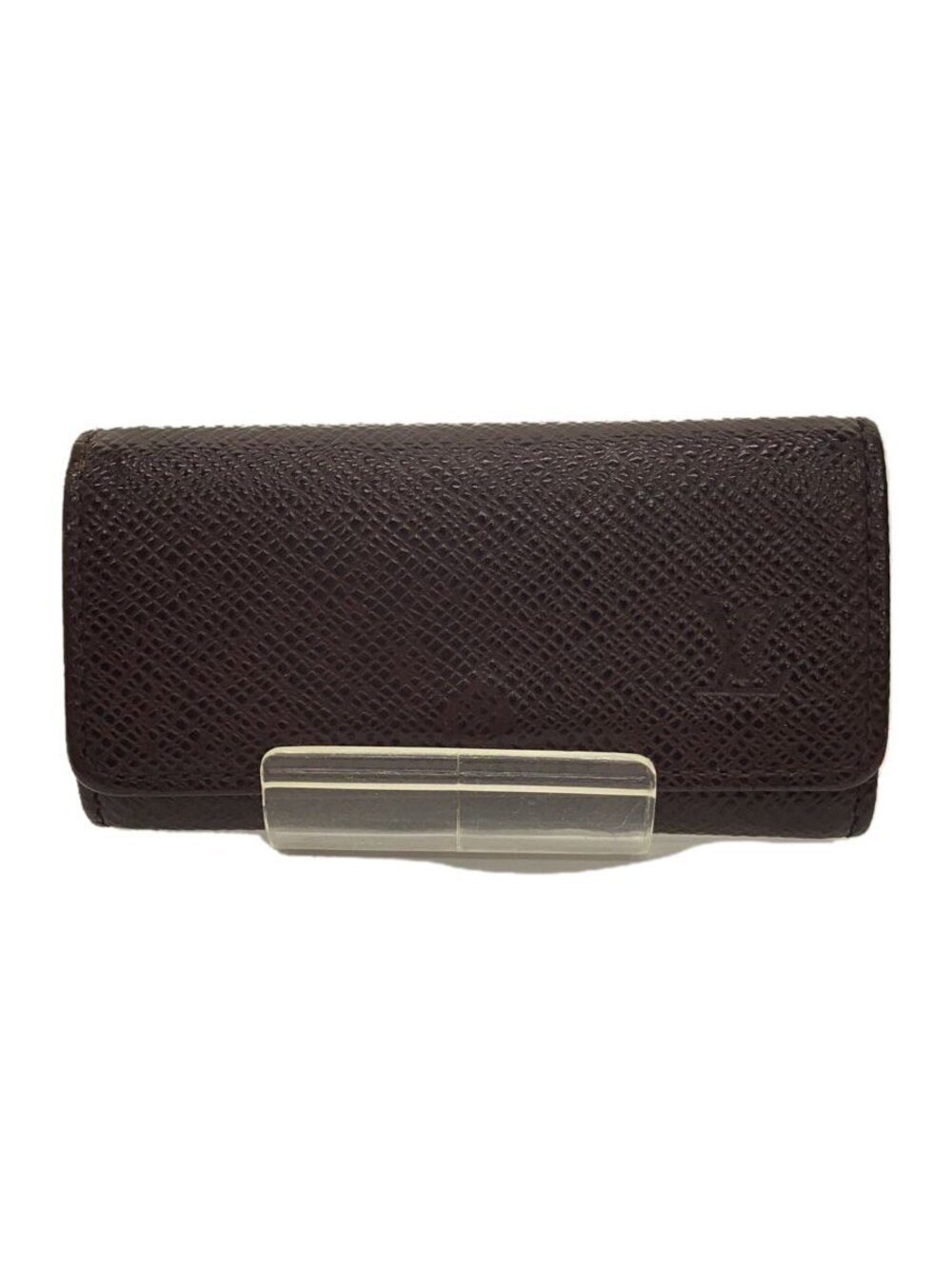 LOUIS VUITTON Multicles Taiga Leather Brown Solid